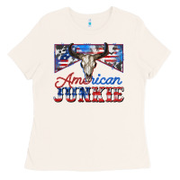 Bone American junkie Ladies Tee - Zillion Design Studio