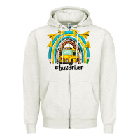 Bus Driver Rainbow Zipper Hoodie | Teevron