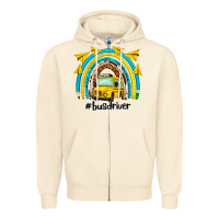Sandshell bus driver rainbow Zipper Hoodie - NancyCooperArtShop