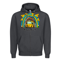 Smoke bus driver rainbow Zipper Hoodie - NancyCooperArtShop