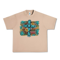 Burro western gemstone cross sunflowers serape leopard glitter Urban Heavy Tee - Artiststas