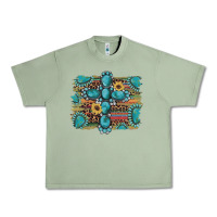 Oil Green western gemstone cross sunflowers serape leopard glitter Urban Heavy Tee - Artiststas