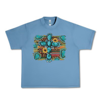 Pebble Blue western gemstone cross sunflowers serape leopard glitter Urban Heavy Tee - Artiststas