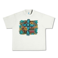 Pistachio western gemstone cross sunflowers serape leopard glitter Urban Heavy Tee - Artiststas