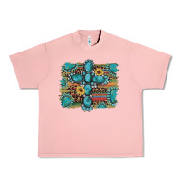Salmon western gemstone cross sunflowers serape leopard glitter Urban Heavy Tee - Artiststas