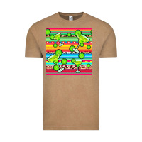 Vintage Coffee margarita serape seamless pattern Vintage Tee - BundleAndBundleShop