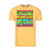 Vintage Mustard margarita serape seamless pattern Vintage Tee - BundleAndBundleShop