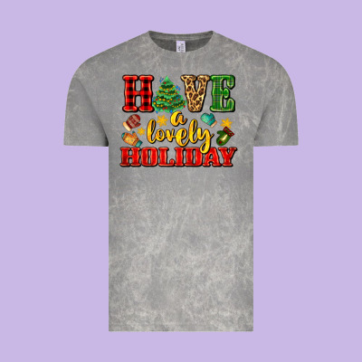 Have A Lovely Holiday With Gloves Vintage Tee Designed By Adodesignshop
