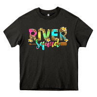 Asphalt river squad with leopard Heavy Core Tee - texasbilliewilder