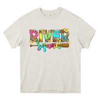 Cream river squad with leopard Heavy Core Tee - texasbilliewilder