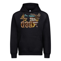 Black One nation under god 4th of july Urban Hoodie - HowdyJamesFarm