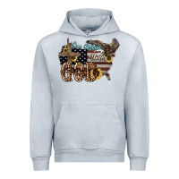 Heather Grey One nation under god 4th of july Urban Hoodie - HowdyJamesFarm