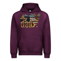 Mauve Wine One nation under god 4th of july Urban Hoodie - HowdyJamesFarm