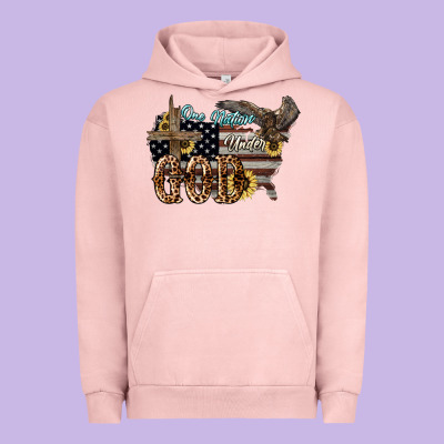 One Nation Under God 4th Of July Urban Hoodie Designed By Howdyjamesfarm