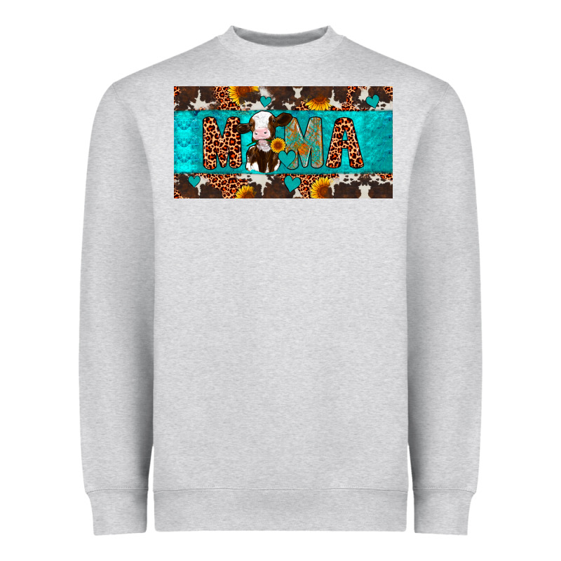 Mama Holstein Cow License Plate Heavyweight Sweatshirt by Artiststas | Teevron