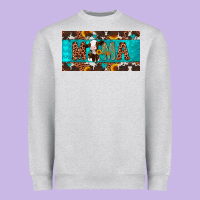 Mama Holstein Cow License Plate Heavyweight Sweatshirt Designed By Artiststas