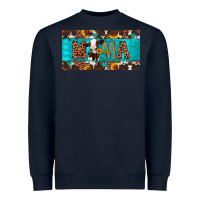 Navy mama holstein cow license plate Heavyweight Sweatshirt - Artiststas
