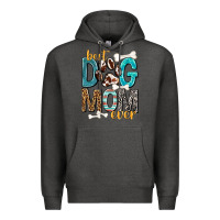 Charcoal Heather Best Dog Mom Ever Premium Hoodie - texasbilliewilder