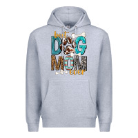 Heather Grey Best Dog Mom Ever Premium Hoodie - texasbilliewilder
