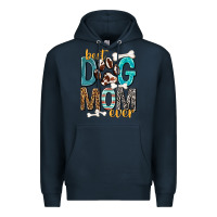 Navy Best Dog Mom Ever Premium Hoodie - texasbilliewilder