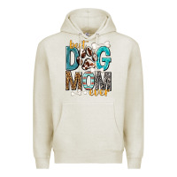 Oatmeal Heather Best Dog Mom Ever Premium Hoodie - texasbilliewilder