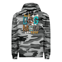 Slate Camo Best Dog Mom Ever Premium Hoodie - texasbilliewilder