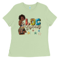 Matcha afro woman loc queen Ladies Tee - texasbilliewilder