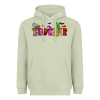 Matcha Halloween Teacher Heavyweight Hoodie - RanaPortraitStore