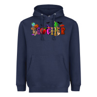 Navy Halloween Teacher Heavyweight Hoodie - RanaPortraitStore