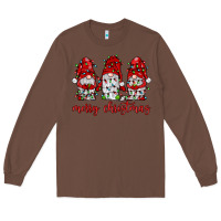Chestnut merry christmas gnome with christmas lights Long Sleeve Tee - JahusDesignShop
