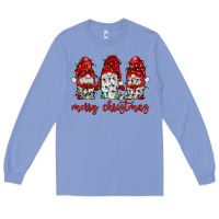 Colony Blue merry christmas gnome with christmas lights Long Sleeve Tee - JahusDesignShop