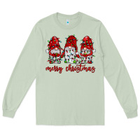 Matcha merry christmas gnome with christmas lights Long Sleeve Tee - JahusDesignShop