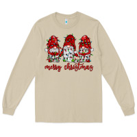 Mushroom merry christmas gnome with christmas lights Long Sleeve Tee - JahusDesignShop