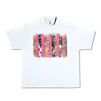 White v.d cow and lotus brushstrock Urban Heavy Tee - AdoDesignShop