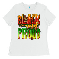 White black and proud Ladies Tee - texasbilliewilder