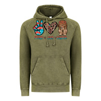 Vintage Olive peace love easter Vintage Hoodie - JahusDesignShop