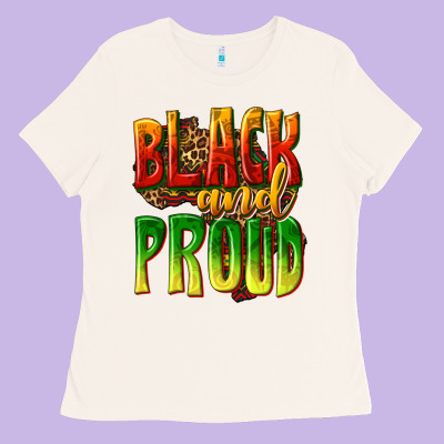 Ladies Tee black and proud