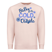 Pale Pink Baby It s Cold Outside Premium Sweatshirt - Bettercallsaul