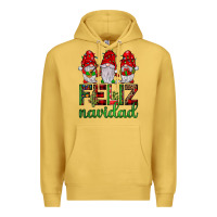 Antique Gold feliz navidad gnomies Premium Hoodie - JahusDesignShop
