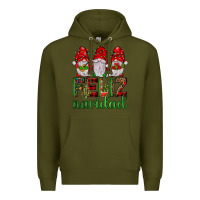 Army Green feliz navidad gnomies Premium Hoodie - JahusDesignShop