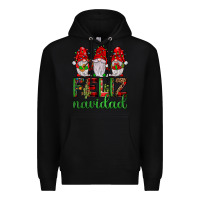 Black feliz navidad gnomies Premium Hoodie - JahusDesignShop