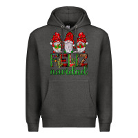 Charcoal Heather feliz navidad gnomies Premium Hoodie - JahusDesignShop