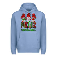Colony Blue feliz navidad gnomies Premium Hoodie - JahusDesignShop