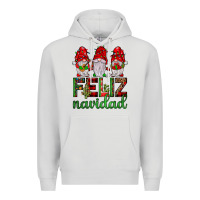Dove Grey feliz navidad gnomies Premium Hoodie - JahusDesignShop