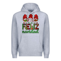 Heather Grey feliz navidad gnomies Premium Hoodie - JahusDesignShop