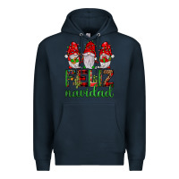 Navy feliz navidad gnomies Premium Hoodie - JahusDesignShop