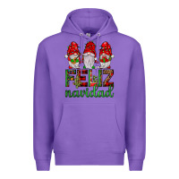 Purple feliz navidad gnomies Premium Hoodie - JahusDesignShop