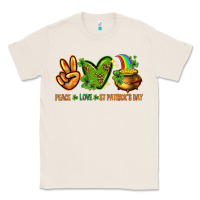 Natural peace love st patricks day Classic Tee - NancyCooperArtShop