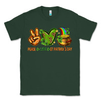Sports Green peace love st patricks day Classic Tee - NancyCooperArtShop
