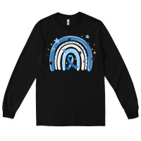Black in april wear blue autism awareness Long Sleeve Tee - MaliasSmallBusiness
